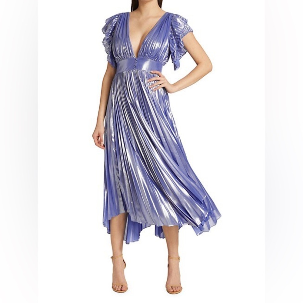 NWT Alice + Olivia Dress Blue Shimmer Dress